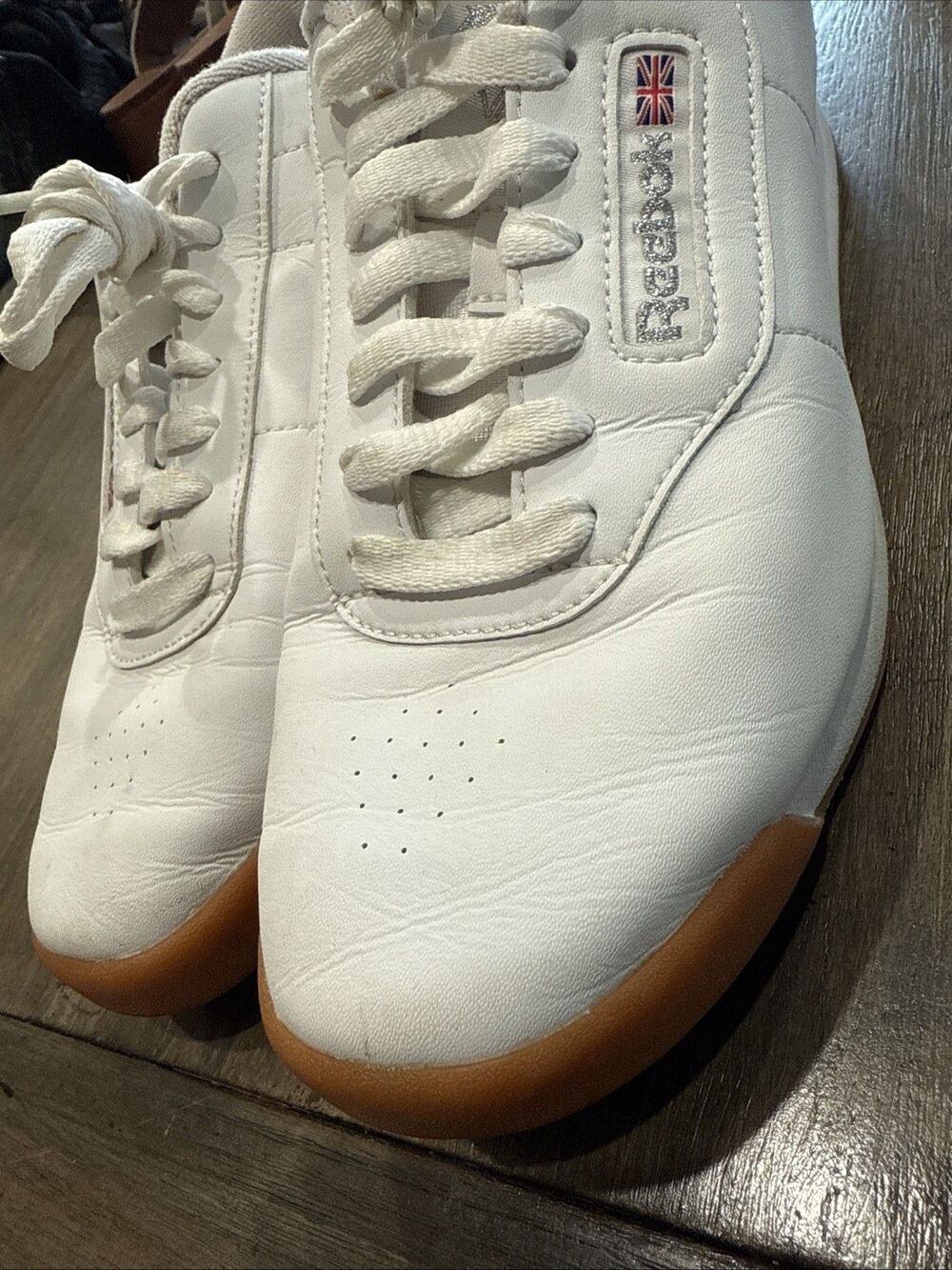 Reebok Women's Princess Sneakers White Leather Womens Size 8 M 120671566